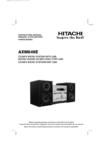 Mode d’emploi Hitachi AXM649E Stéréo