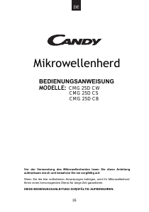 Bedienungsanleitung Candy CMG 25D CB Mikrowelle