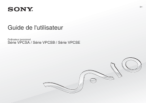 Mode d’emploi Sony Vaio VPCSE1A9E Ordinateur portable