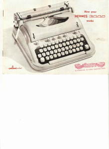Manual Hermes 3000 Typewriter