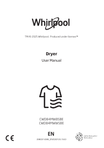 Bruksanvisning Whirlpool C WD 84M WWS BE Torktumlare