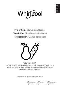 Manual de uso Whirlpool W55Z1 112W Congelador