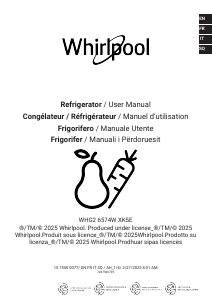 Manuale Whirlpool WHG2 6574W XK5E Frigorifero-congelatore