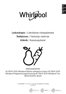 Vadovas Whirlpool WHK 26404 XP5E Šaldytuvas-šaldiklis