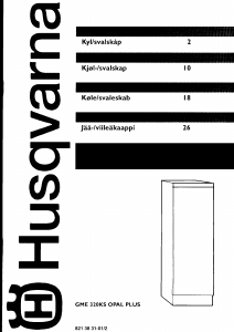 Bruksanvisning Husqvarna GME320KS Opal Plus Kjøleskap