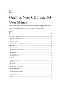 Handleiding 1+ Nord CE 3 Lite 5G Mobiele telefoon