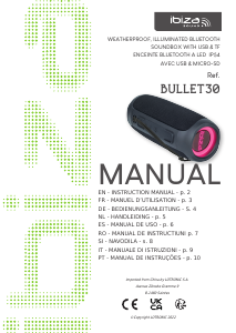 Manual Ibiza Sound BULLET30 Altifalante