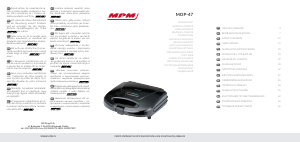 Használati útmutató MPM MOP-47 Kontaktgrill