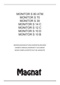 Manual Magnat Monitor S 14 C Altifalante