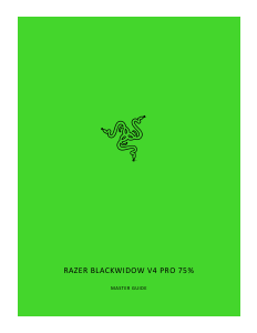 Bruksanvisning Razer BlackWidow V4 Pro 75% Tangentbord