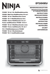 Manual de uso Ninja DT200EU Foodi Horno