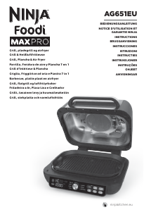 Käyttöohje Ninja AG651EU Foodi Max Pro Pöytägrilli