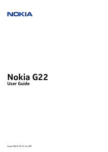 Handleiding Nokia G22 Mobiele telefoon