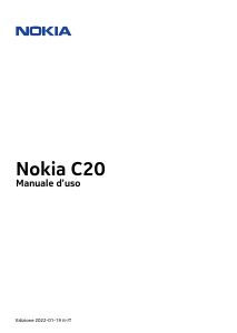 Manuale Nokia C20 Telefono cellulare