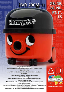 Mode d’emploi Numatic HVR 200M-11 Henry Micro Aspirateur