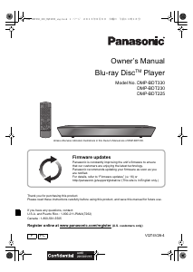 Bruksanvisning Panasonic DMP-BDT225 Blu-ray spelare