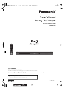 Bruksanvisning Panasonic DMP-BD755 Blu-ray spelare