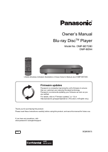 Bruksanvisning Panasonic DMP-BD94 Blu-ray spelare