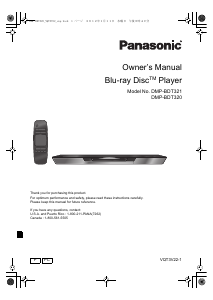 Bruksanvisning Panasonic DMP-BDT321 Blu-ray spelare