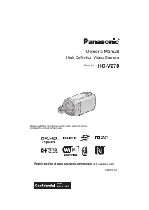 Bruksanvisning Panasonic HC-V270K Videokamera
