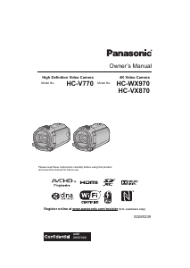 Bruksanvisning Panasonic HC-V770K Videokamera