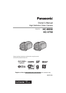 Handleiding Panasonic HC-V750K Camcorder