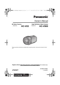 Bruksanvisning Panasonic HC-V900K Videokamera