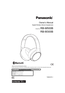 Bruksanvisning Panasonic RB-M300B Hörlurar
