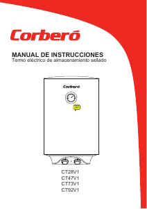 Manual de uso Corberó CT28V1 Calentador de agua