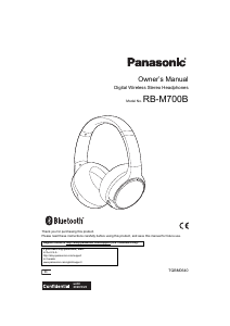 Bruksanvisning Panasonic RB-M700 Hörlurar