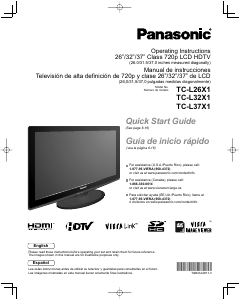 Bruksanvisning Panasonic TC-L37X1 LCD TV