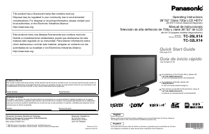 Manual Panasonic TC-26LX14 LCD Television