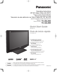 Bruksanvisning Panasonic TC-26LX85 LCD TV