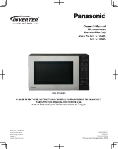 Bruksanvisning Panasonic NN-ST66QSC Mikrovågsugn