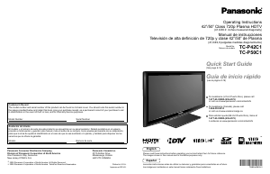 Bruksanvisning Panasonic TC-P42C1 Plasma TV