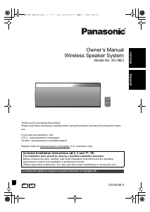 Handleiding Panasonic SC-NE5 Luidspreker