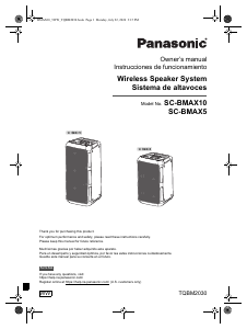 Handleiding Panasonic SC-BMAX10 Luidspreker
