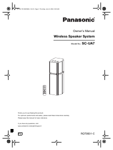 Handleiding Panasonic SC-UA7K Luidspreker