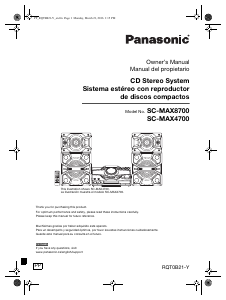 Manual Panasonic SC-MAX4700KIT Stereo-set