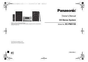 Bruksanvisning Panasonic SC-PMX150S Stereoanläggning