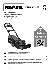 Manual Primaster PARM 4051VS Lawn Mower