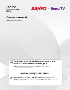 Bruksanvisning Sanyo FW55R70F LED TV