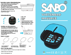 Handleiding Sanbo F22 Pro Voetenbad
