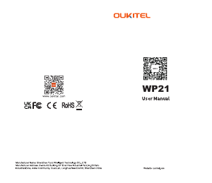 Mode d’emploi Oukitel WP21 Téléphone portable