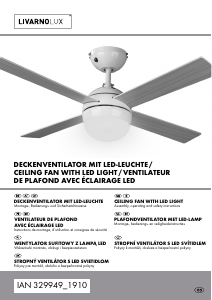 Handleiding LivarnoLux IAN 329949 Plafondventilator
