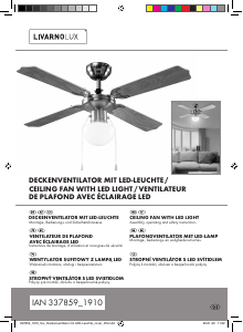Bedienungsanleitung LivarnoLux IAN 337859 Deckenventilator