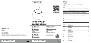 Mode d’emploi LivarnoLux IAN 351868 Lampe