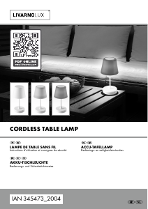 Mode d’emploi LivarnoLux IAN 345473 Lampe