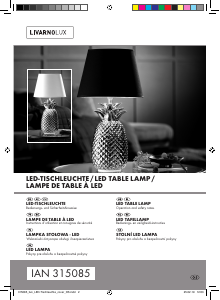 Manual LivarnoLux IAN 315085 Lamp