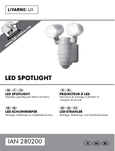Manual LivarnoLux IAN 280200 Lamp